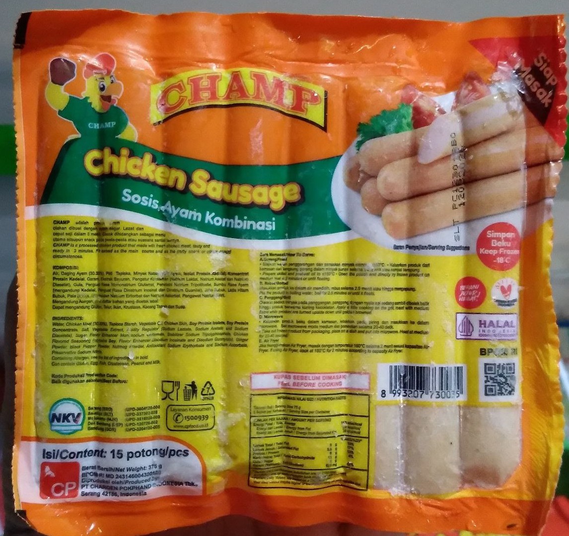 Sosis Ayam Champ 375gr