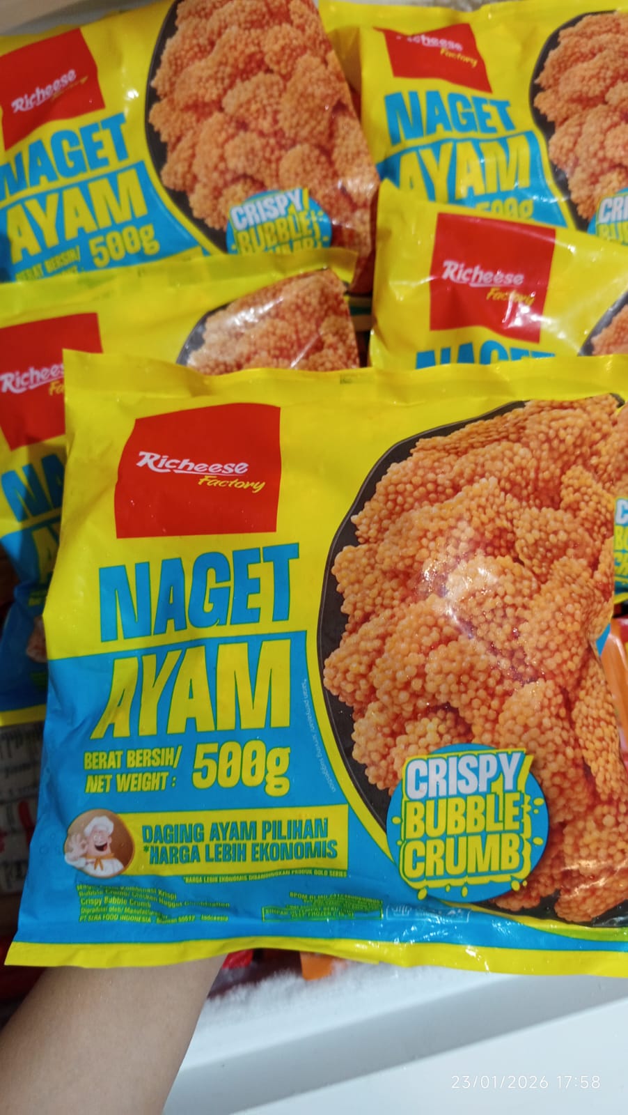 Nugget Richeese Crispy Bubble Crumb 500gr